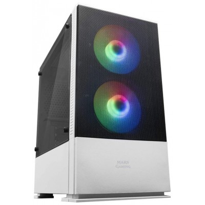 CAJA MICROATX GAMING MARS GAMING MCZ WHITE FRONTAL