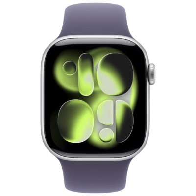 APPLE WATCH SERIES 11 CAJA PLATA GPS 42mm CORREA MORADA M/L (Espera 4 dias)