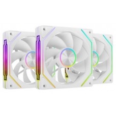 KIT 3 VENTILADORES AUXILIAR MF-LINKFINITY 2R BLANCO MARS GAMING (Espera 4 dias)