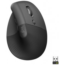 LOGITECH MOUSE RATON INALAMBRICO VERTICAL LIFT FOR BUSINESS 4000 DPI NEGRO GRIS