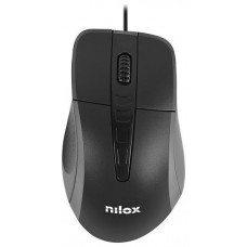 Nilox Ratón Óptico MOUSB1001 1000 dpi Negro