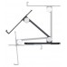 AISENS - SOPORTE DE SOBREMESA TAMAÑO XXL AJUSTABLE (2 PIVOTES) PARA MOVIL / TABLET, GRIS