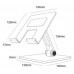 AISENS - SOPORTE DE SOBREMESA TAMAÑO XXL AJUSTABLE (2 PIVOTES) PARA MOVIL / TABLET, GRIS