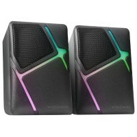 ALTAVOCES 2.0 MARS GAMING MS-H NEGRO 10W ILUMINACION