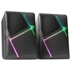 ALTAVOCES 2.0 MARS GAMING MS-H NEGRO 10W ILUMINACION