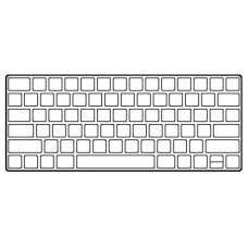 APPLE MAGIC KEYBOARD PLATA (Espera 4 dias)