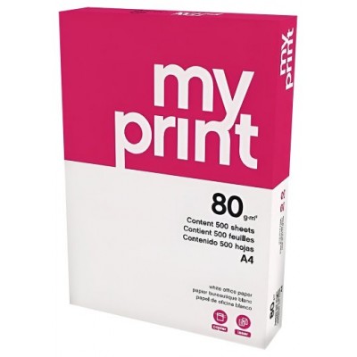 PAQUETE 500H PAPEL ECONOMY 80GR A4 MY PRINT CIE 136 MYP0800034 (MIN5) (Espera 4 dias)