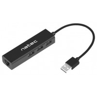 ADAPTADOR NATEC DRAGONFLY USB 2.0 A RJ45 GIGABIT CON 3XUSB 2.0