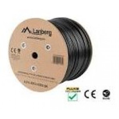 CABLE RED LANBERG LATIGUILLO CAT.6 S/FTP LSZH CU 5M NEGRO FLUKE  PASSED