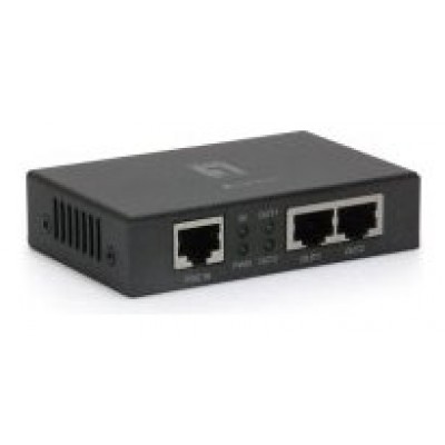 POE EXTENDER LEVEL ONE POR-0103 2 PUERTOS PoE+