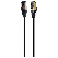 CABLE RED S-FTP GEMBIRD  CAT 8 LSZH NEGRO 0,5 M