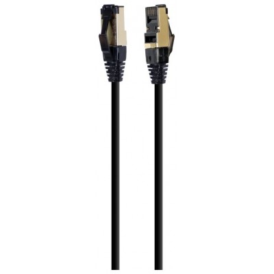 CABLE RED S-FTP GEMBIRD  CAT 8 LSZH NEGRO 1,5 M