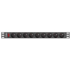 REGLETA LANBERG 5 TOMAS SCHUKO NEGRA 3M