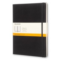 LIBRETA CLASICA TAPA DURA NEGRA XL (19X25CM) RAYAS MOLESKINE QP090 (Espera 4 dias)