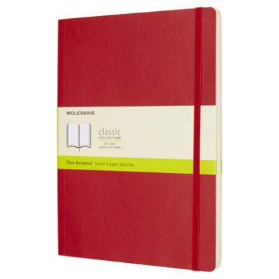 LIBRETA CLASICA TAPA BLANDA ROJO ESCARLATA XL (19X25CM) LISA MOLESKINE QP623F2 (Espera 4 dias)