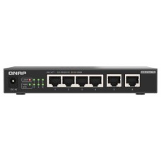 QNAP QSW-2104-2T-R2 switch No administrado 10G Ethernet (100/1000/10000) Escritorio Negro (Espera 4 dias)