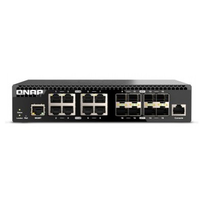 QNAP QSW-M3216R-8S8T switch Gestionado L2/L3 10G Ethernet (100/1000/10000) 1U Negro (Espera 4 dias)