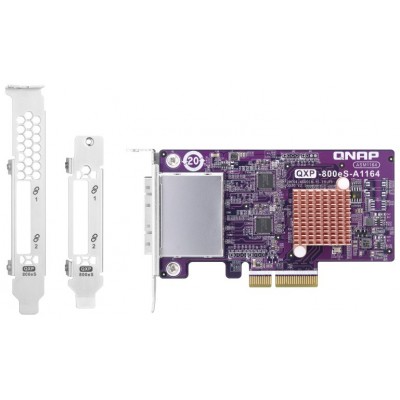 QNAP QXP-800ES-A1164 tarjeta y adaptador de interfaz Interno Mini-SAS (Espera 4 dias)