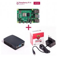 Kit raspberry Pi 4 4 GB. Incluye caja negra Kit raspberry Pi 4 4 GB. Incluye caja negra