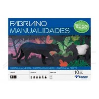 BLOC 10 HOJAS MANUALIDADES CARTULINA NEGRA FABRIANO S0400004 (Espera 4 dias)