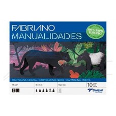 BLOC 10 HOJAS MANUALIDADES CARTULINA NEGRA FABRIANO S0400004 (Espera 4 dias)