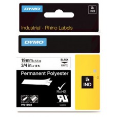 DYMO RHINO Cinta ID1-19 Negro/blanco polyester