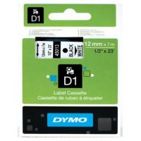 DYMO Cinta LM D1 12mmx7m Negro/blanco