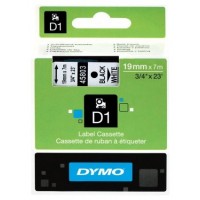 DYMO Cinta LM D1 19mmx7m Negro/blanco