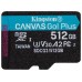 Kingston Technology Canvas Go! Plus memoria flash 512 GB MicroSD Clase 10 UHS-I (Espera 4 dias)