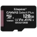 MICRO SD KINGSTON 128GB CL10 UHS-I CANVAS SELECT PLUS (Espera 4 dias)
