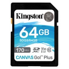 Kingston Canvas Go! Plus SD 64GB class 10 U3 V30