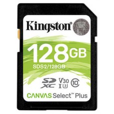 Kingston Technology Canvas Select Plus memoria flash 128 GB SDXC Clase 10 UHS-I (Espera 4 dias)