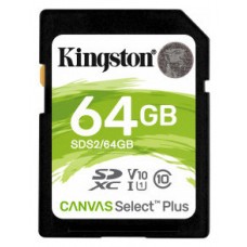 Kingston Technology Canvas Select Plus memoria flash 64 GB SDXC Clase 10 UHS-I (Espera 4 dias)