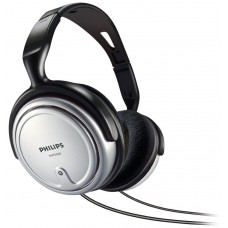 AURICULAR DIADEMA PHILIPS SHP2500/10 6M CABLE NEGRO, PLATA