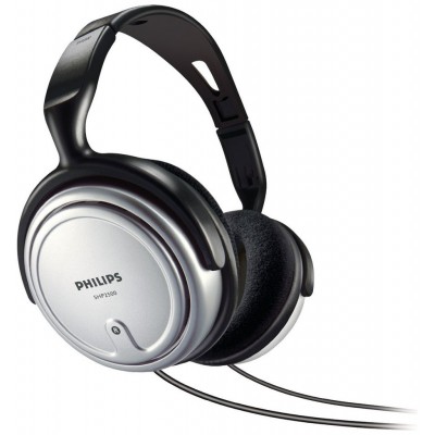 AURICULAR DIADEMA PHILIPS SHP2500/10 6M CABLE NEGRO, PLATA