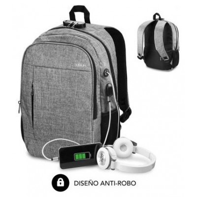 MOCHILA SUBBLIM URBAN LOCK BACKPACK 16" GREY