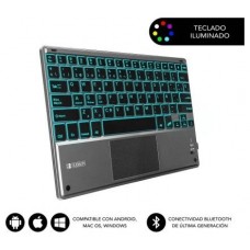 TECLADO WIRELESS SMART BACKLIT TOUCHPAD BLUETOOTH GRIS SUBBLIM (Espera 4 dias)