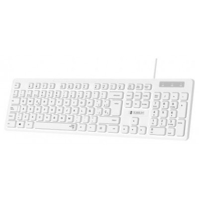 SUBBLIM Teclado Ergonómico Business Slim Silencioso con cable USB Blanco (Espera 4 dias)