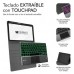 SUBBLIM Funda con Teclado Retroiluminado KEYTAB Pro BT Touchpad Ipad 10,9" 10a Gen Black (Espera 4 dias)