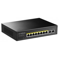 STRONG SWITCH 8 POE CON 2 ENLACES ASCENDENTES ETHERNET (Espera 4 dias)