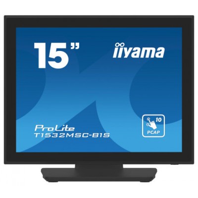 iiyama ProLite T1532MSC-B1S pantalla para PC 38,1 cm (15") 1024 x 768 Pixeles XGA LCD Pantalla táctil Negro (Espera 4 dias)