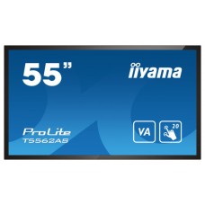 iiyama T5562AS-B1 pantalla de señalización Panel plano interactivo 138,7 cm (54.6") VA 500 cd / m² 4K Ultra HD Negro Pantalla táctil Procesador incorporado Android 8.0 24/7 (Espera 4 dias)