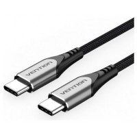 CABLE USB-C A USB-C 2.0 60W 1.5 M GRIS VENTION (Espera 4 dias)