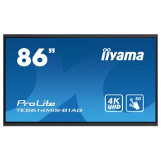 iiyama TE8614MIS-B1AG pantalla de señalización Panel plano interactivo 2,17 m (85.6") LCD Wifi 435 cd / m² 4K Ultra HD Negro Pantalla táctil Procesador incorporado Android 24/7 (Espera 4 dias)