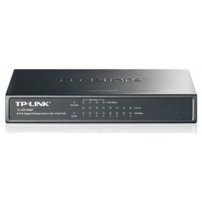 SWITCH TP-LINK SG1008P 8P GIGA CARCASA METALICA NO RACK CON 4P POE (Espera 4 dias)