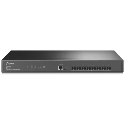 SWITCH GESTIONABLE L2+ TP-LINK SX308F 8P 10Gbps SFP+ L2+ DOBLE FUENTE REDUNDANTE GESTION O (Espera 4 dias)