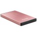 CAJA EXTERNA 2.5 TOOQ 95 MM SATA USB 3.0/3.1 GEN1 ROSA