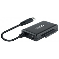 ADAPTADOR USB3.0 A SATA 2.5/3.5 USB-A ALIMENTADOR TOOQ