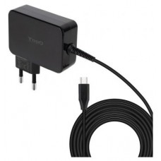 CARGADOR PORTATIL 90W TOOQ GAN USB-C PD NEGRO