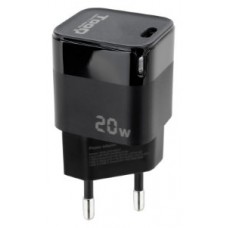 CARGADOR PARED USB-C PD 20W NEGRO